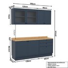 Cozinha Compacta 4 Peças 6 Portas 3 Gavetas Com Tampo Sevilha