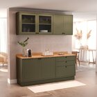 Cozinha Compacta 4 Peças 6 Portas 3 Gavetas Com Tampo Sevilha