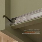 Cozinha Compacta 4 Peças 6 Portas 3 Gavetas Com Vidro E Tampo