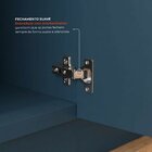 Cozinha Compacta 4 Peças 6 Portas 3 Gavetas Com Vidro Em Mdf