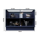 Cozinha Compacta 4 Peças 6 Portas 3 Gavetas Sevilha Azul Órion