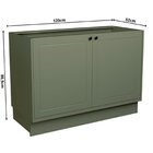 Cozinha Compacta 4 Peças 6 Portas 3 Gavetas Sevilha Verde Hill