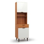 Cozinha Compacta 4 Peças 6 Portas 3 Gavetas Vittoria Freijó/o