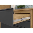 Cozinha Compacta 4 Peças 6 Portas 5 Gavetas 1 Nicho Para Forn