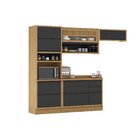 Cozinha Compacta 4 Peças 6 Portas 5 Gavetas 1 Nicho Para Forn