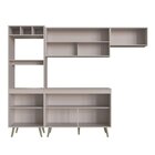 Cozinha Compacta 4 Peças 7 Portas 2 Nichos Para Forno One Gra