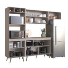 Cozinha Compacta 4 Peças 7 Portas 2 Nichos Para Forno One Gra