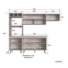 Cozinha Compacta 4 Peças 7 Portas 2 Nichos Para Forno One Gra