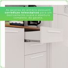 Cozinha Compacta 4 Peças 8 Portas 2 Gavetas Bella Branco