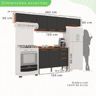 Cozinha Compacta 4 Peças 8 Portas 2 Gavetas Bella Cinamomo/gr