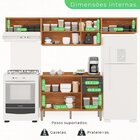 Cozinha Compacta 4 Peças 8 Portas 2 Gavetas Bella Cinamomo/gr