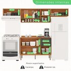 Cozinha Compacta 4 Peças 8 Portas 2 Gavetas Bella Cinamomo/gr