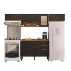 Cozinha Compacta 4 Peças 8 Portas 2 Gavetas Bella Cinamomo/gr