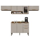 Cozinha Compacta 4 Peças 8 Portas 2 Gavetas Bella Cinamomo/of