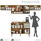 Cozinha Compacta 4 Peças 8 Portas 2 Gavetas Bella Cinamomo/of