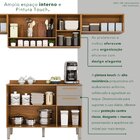 Cozinha Compacta 4 Peças 8 Portas 2 Gavetas Bella Cinamomo/of