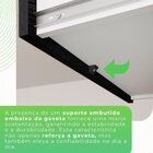 Cozinha Compacta 4 Peças 8 Portas 4 Gavetas Pérola Cinamomo/p