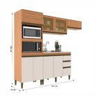 Cozinha Compacta 4 Peças 8 Portas Com Torre Quente E Vidro Re