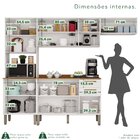 Cozinha Compacta 4 Peças 9 Portas 2 Gavetas Bella Branco