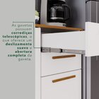 Cozinha Compacta 4 Peças 9 Portas 2 Gavetas Bella Branco