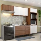Cozinha Compacta 4 Peças 9 Portas 3 Gavetas Calábria Multimóv