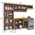 Cozinha Compacta 4 Peças 9 Portas Madri Espresso Móveis Teka/