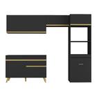 Cozinha Compacta 4 Peças C/ Armário E Balcão Mp3703 Veneza Gb