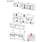 Cozinha Compacta 4 Peças C/ Armário E Balcão Mp3707 Veneza Gb