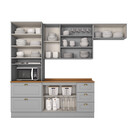 Cozinha Compacta 4 Peças Com Aéreo Basculante Amy Casa 812