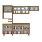 Cozinha Compacta 4 Peças Com Aéreo Geladeira Zoey Casa 812