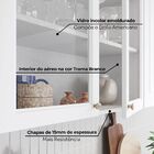 Cozinha Compacta 4 Peças Com Aéreo Para Geladeira Emily  Bran