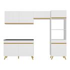 Cozinha Compacta 4 Peças Com Armário E Balcão Mp3749 Veneza G