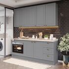 Cozinha Compacta 4 Peças Com Balcão Para Forno De Embutir Emi