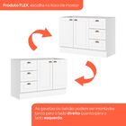 Cozinha Compacta 4 Peças Com Balcão Para Forno De Embutir Emi