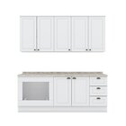 Cozinha Compacta 4 Peças Com Balcão Para Forno De Embutir Emi