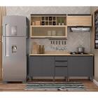 Cozinha Compacta 4 Peças Com Balcão Para Pia Barcelona Multim