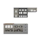 Cozinha Compacta 4 Peças Com Balcão Para Pia E Aéreo Para Gel