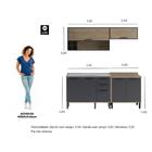 Cozinha Compacta 4 Peças Com Balcão Para Pia Maria Multimóvei