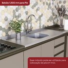Cozinha Compacta 4 Peças Com Duplo Aéreo Basculante 100% Mdf