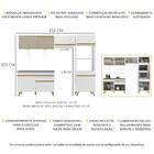 Cozinha Compacta 4 Peças Com Leds Mp2017 Veneza Up Multimóvei