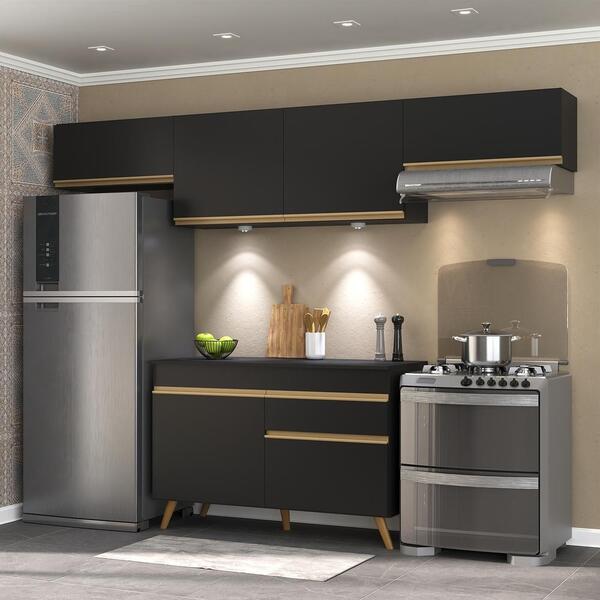 Cozinha Compacta 4 Peças Com Leds Mp2022 Veneza Up Multimóvei