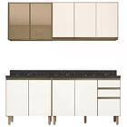 Cozinha Compacta 4 Peças Com Tampo 200cm Mdf Kali Nicioli