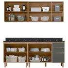 Cozinha Compacta 4 Peças Com Tampo 200cm Mdf Kali Nicioli