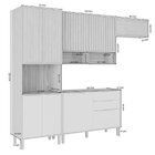 Cozinha Compacta 4 Peças Com Torre Para Microondas Divina Fre