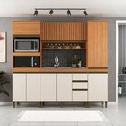 Cozinha Compacta 4 Peças Com Torre Quente Paneleiro E Aéreo R