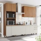 Cozinha Compacta 4 Peças Com Torre Quente Yasmin Espresso Móv