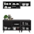 Cozinha Compacta 4 Peças Com Vidro E Balcão Luíza Multimóveis