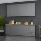 Cozinha Compacta 4 Peças Emily Cinza/nature