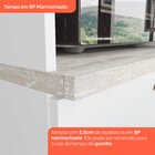 Cozinha Compacta 4 Peças Emily Espresso Móveis Branco Hp/calc