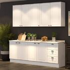 Cozinha Compacta 4 Peças Emily Espresso Móveis Branco Hp/calc